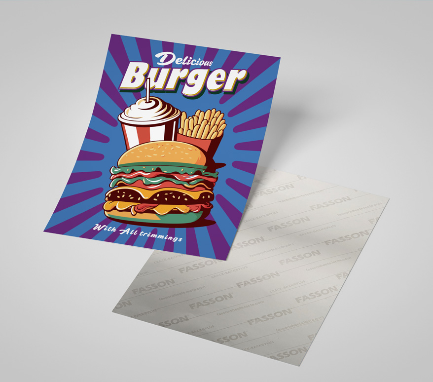 Sticker Affiche Burger, Autocollants